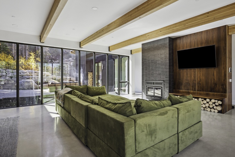Living Room with plush sectional