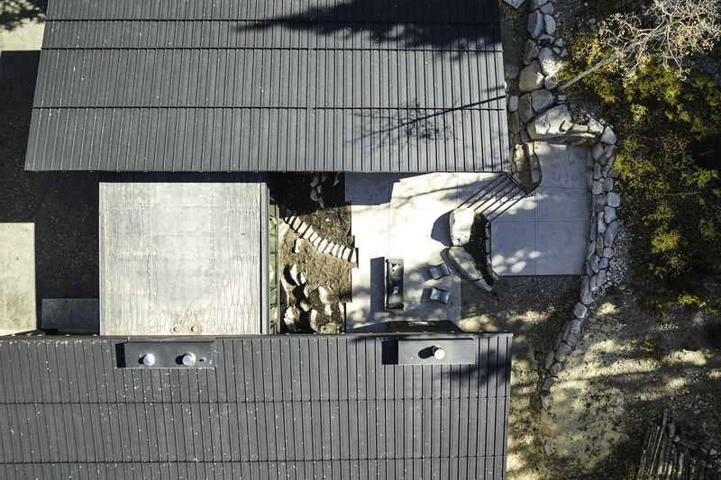 Overhead view of the home