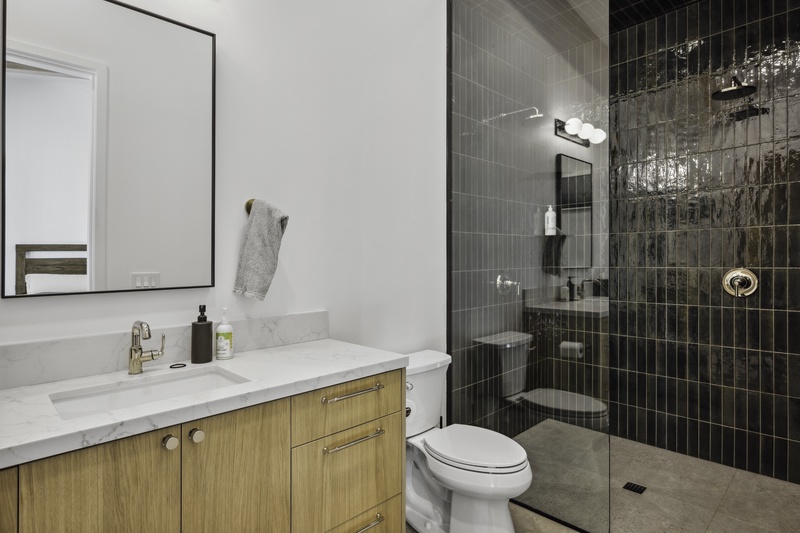 Ensuite bathroom with shower