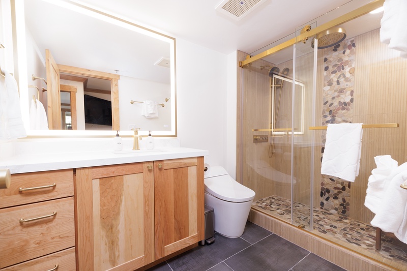 Bright and clean bathroom