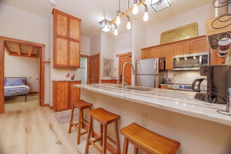 Breakfast bar seating for 3