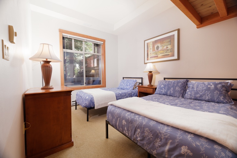 Second bedroom - twin and full sized beds 