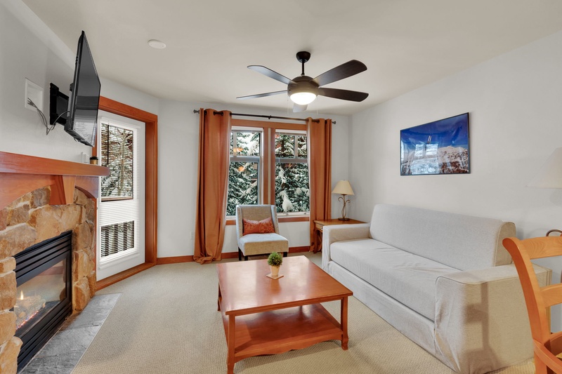 Living Room with Gas Fireplace