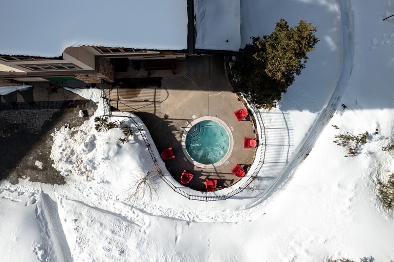 Powderhorn Building has it's own hot tub