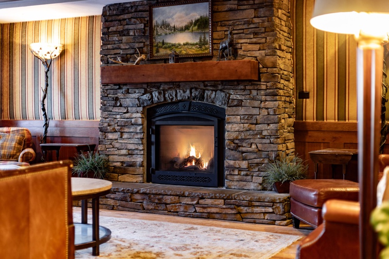 Powderhorn Building fireplace