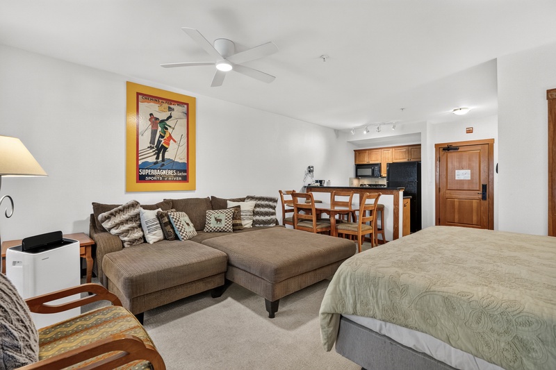 Sectional Couch in Living Room Area