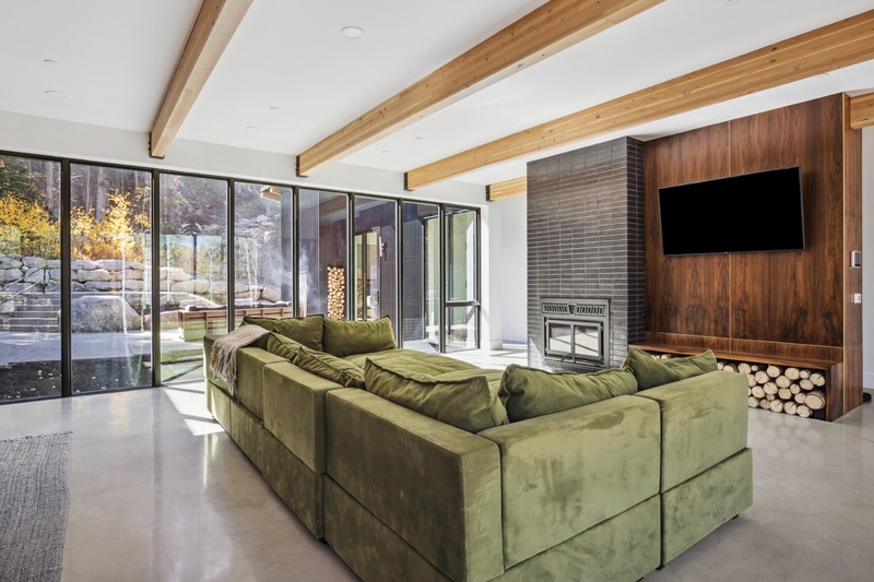 Living Room with Plush Sectional Couch