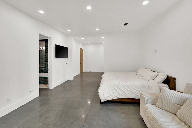 Downstairs Bedroom with Two King Beds