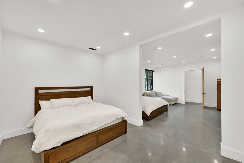 Downstairs Bedroom with Two King Beds