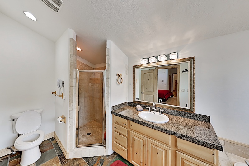 Master Bathroom with Standing Shower Adjacent to Tub