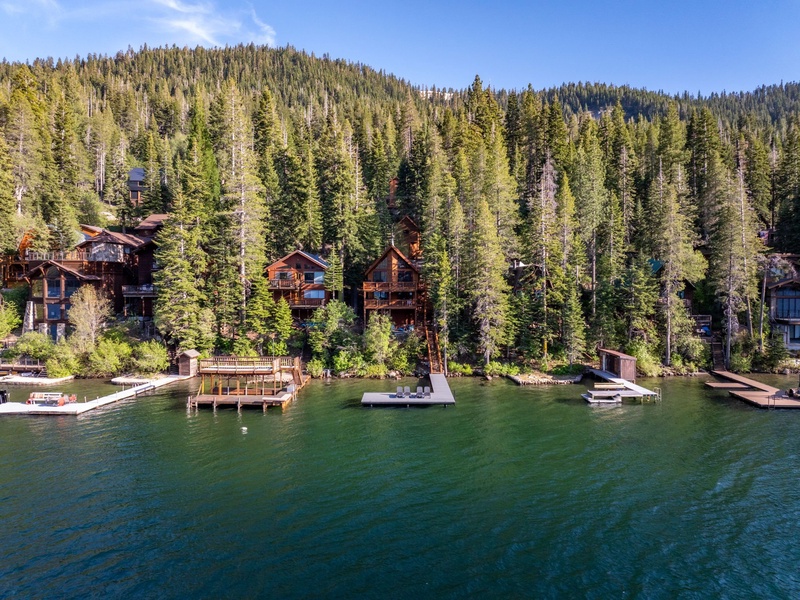 View of the home from Donner Lake