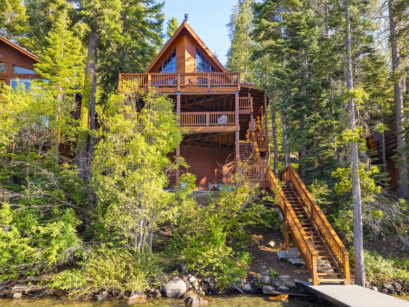 View of the home from the dock