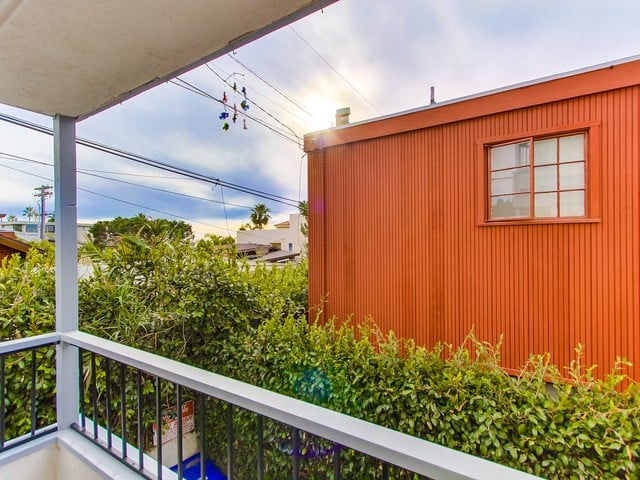 Balcony off the master bedroom.