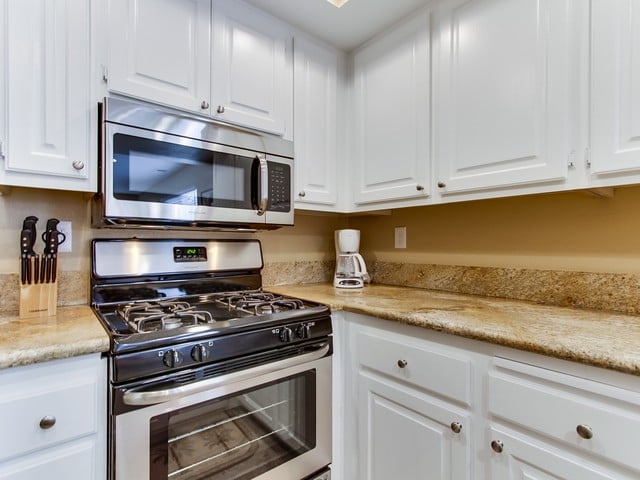 Updated Kitchen with granite counter tops.