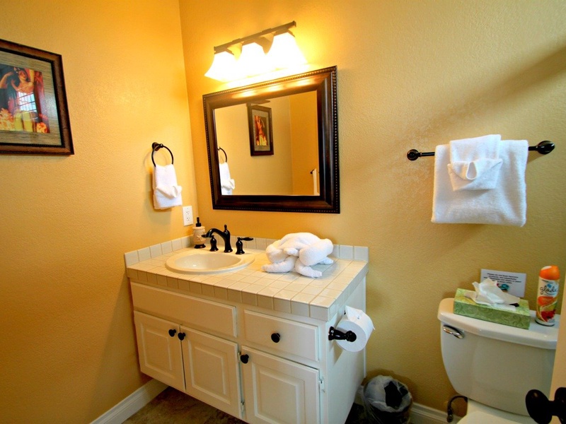 ensuite bathroom.