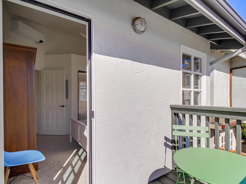 Balcony off of guest bedroom