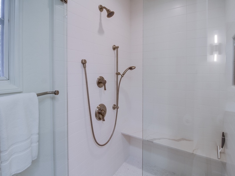 Master walk-in shower