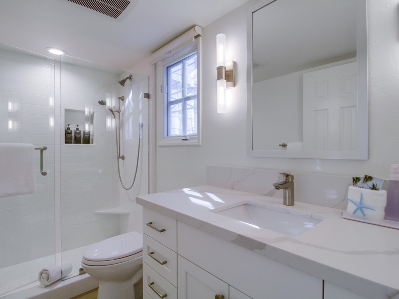 Guest Bathroom with walk-in shower