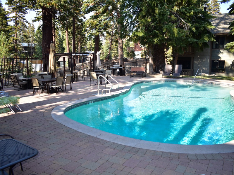 Heated pool open summer months (May to October)
