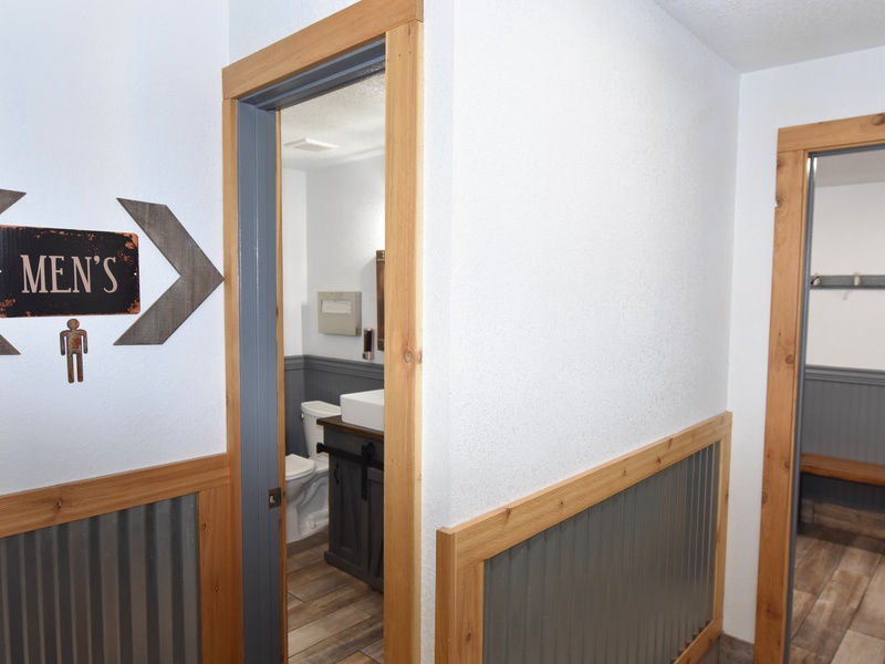 Men's restrooms and showers