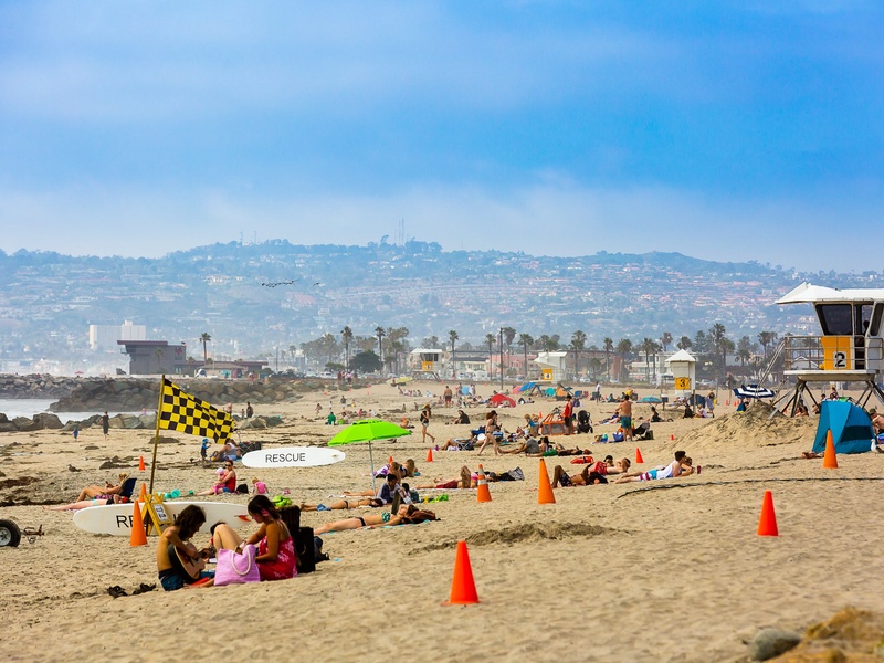 Soft sand beaches just steps from your door
