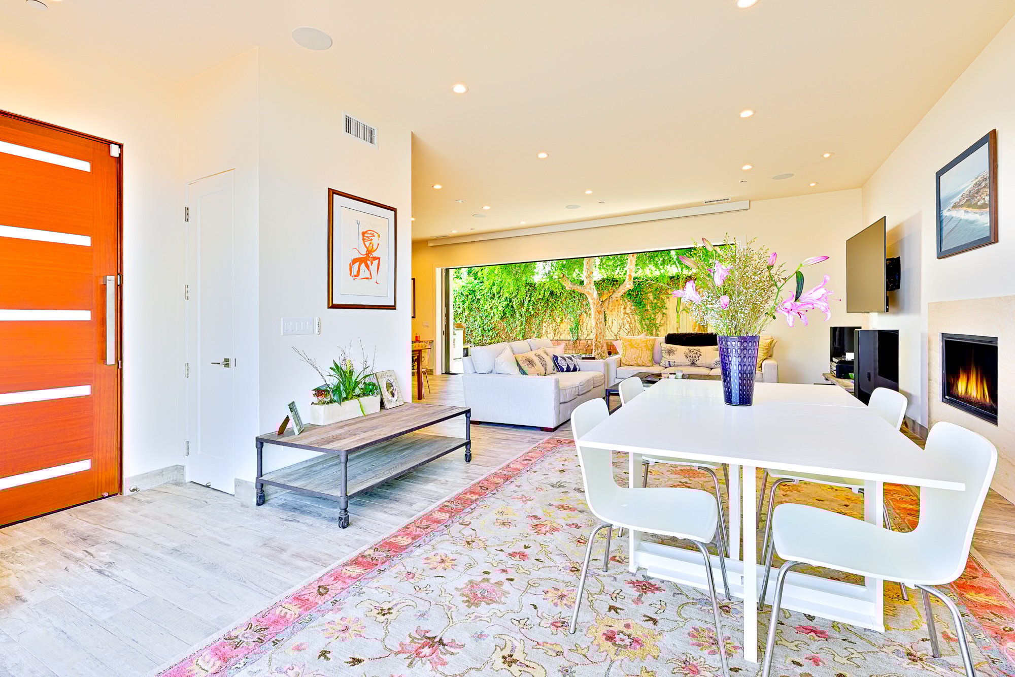 Dining area near front.