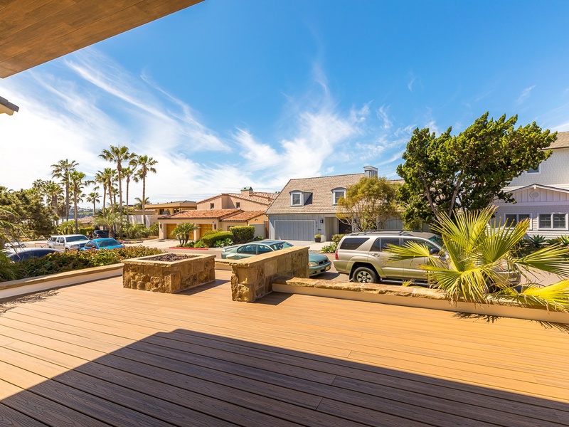 Front deck.