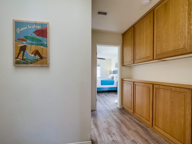 Upstairs hallway leading to bedrooms.