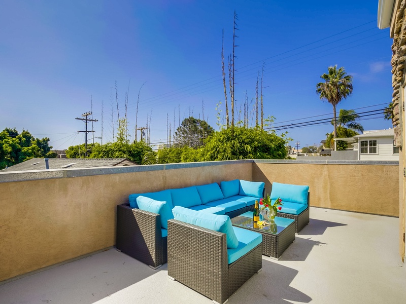 Balcony off master bedroom.