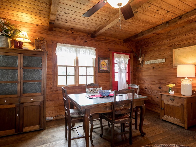 Seating for up to four at the dining table