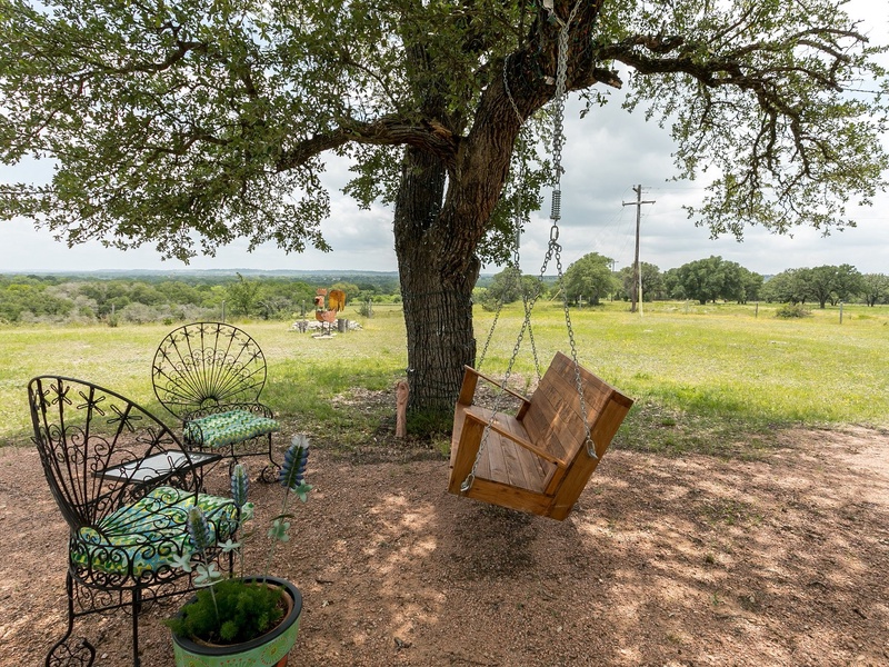 Seating under the oak tree always proves popular