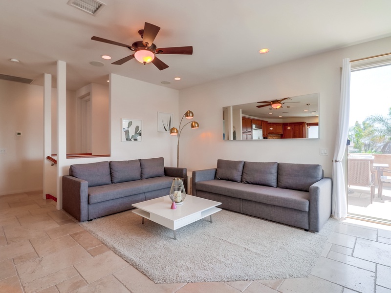 2 full size pull-out couches.