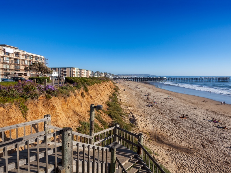 Steps to Pacific Beach
