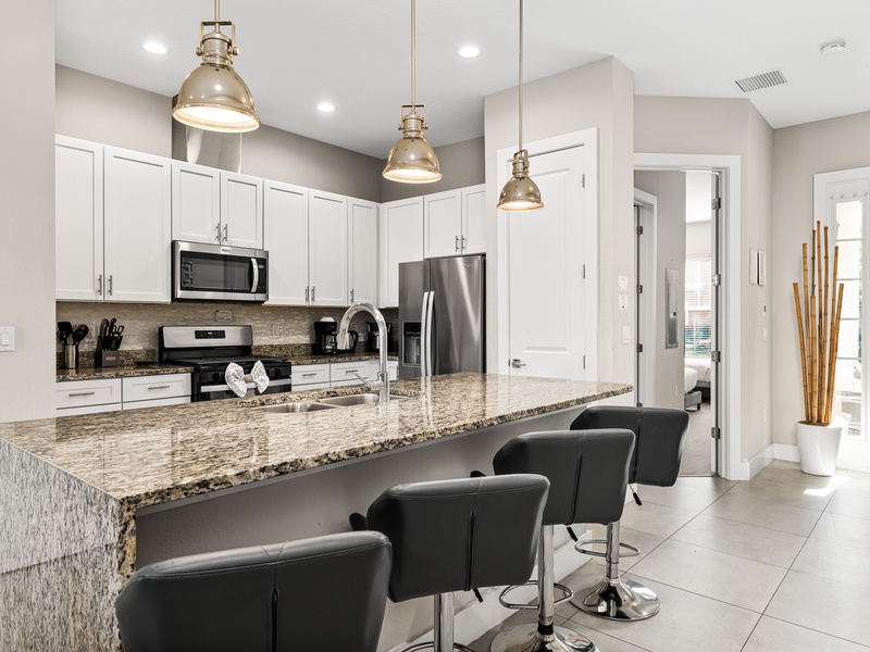 Our kitchens are fully-equipped with all the necessary appliances you'll need to prepare your meals.