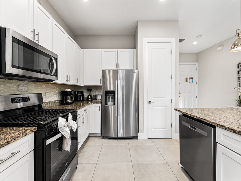 Our kitchens are fully-equipped with all the necessary appliances you'll need to prepare your meals.