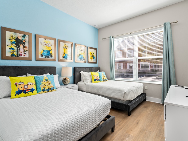Rest in our comfortable beds after a long day in the parks!