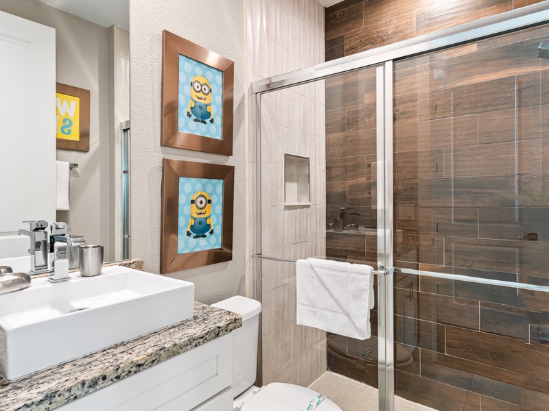 Beautiful high quality bathrooms.