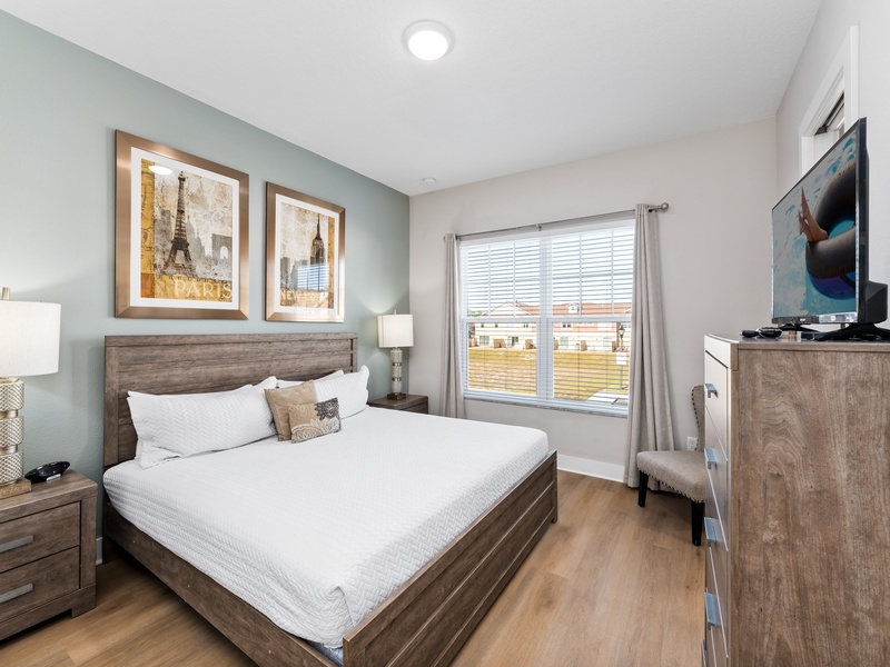 Rest in our comfortable beds after a long day at the parks!