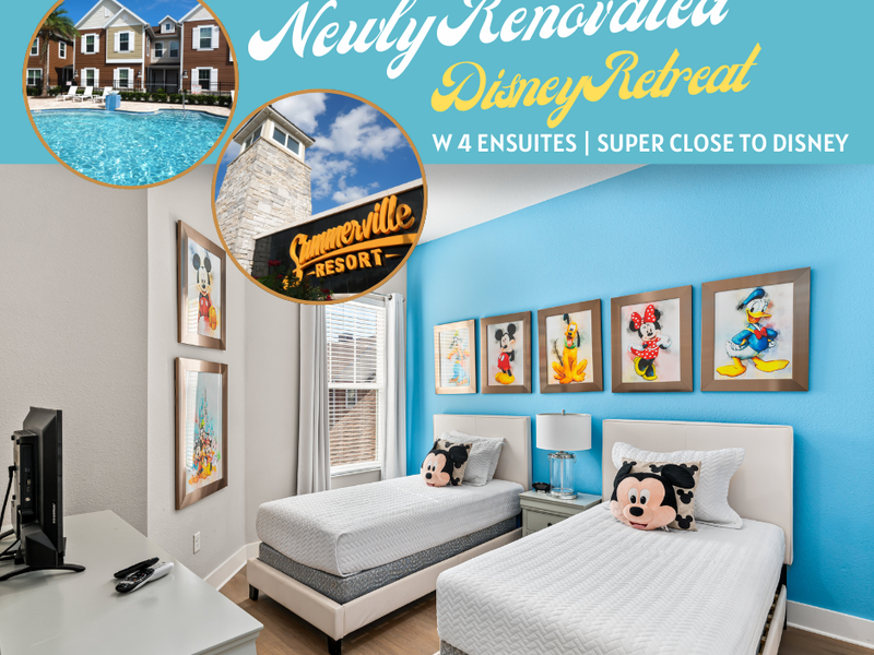 Spend Your Holidays Near Disney! Stay in a 4-Bedroom, 4-Bathroom Townhome at One of the Closest Resorts!