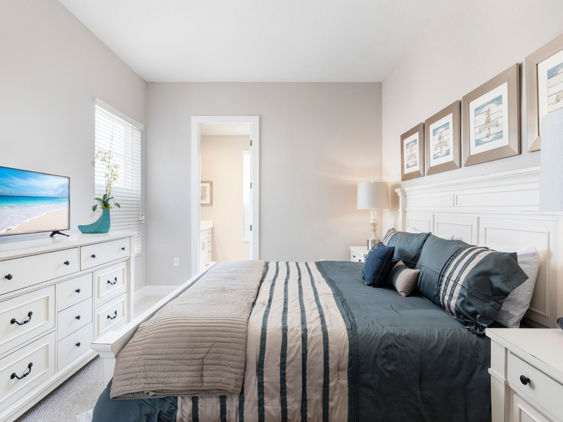 Rest in our High Quality beds, right after a long day in the parks! (which are really close to our home!)