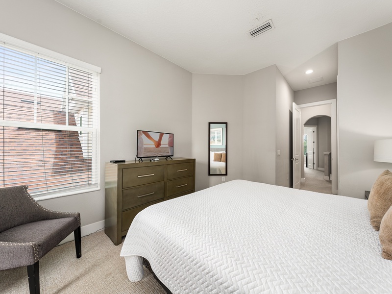 Each bedroom features its own TV and private ensuite bathroom.