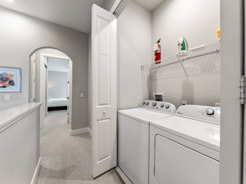 Need to do laundry? There is a washer and dryer at the unit.