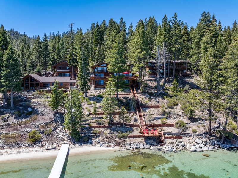 Aerial view of the property