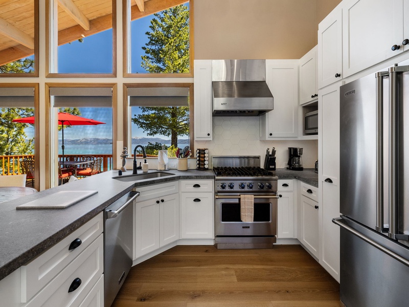 A chef's kitchen with all your entertaining needs