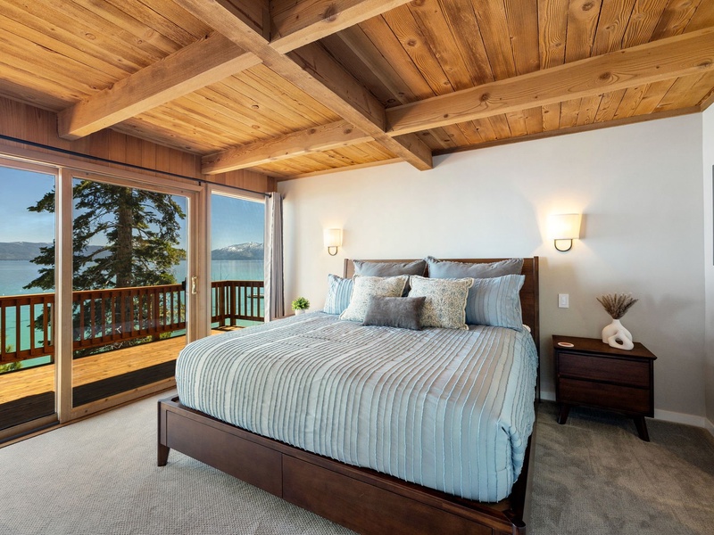 Second king suite with deck access and an ensuite bath