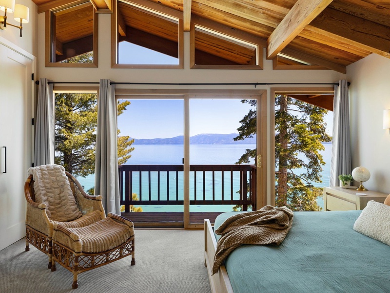 Enjoy morning coffee with a view