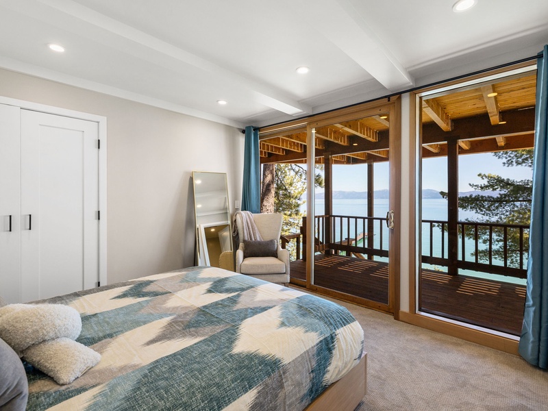 Enjoy Tahoe views and deck access