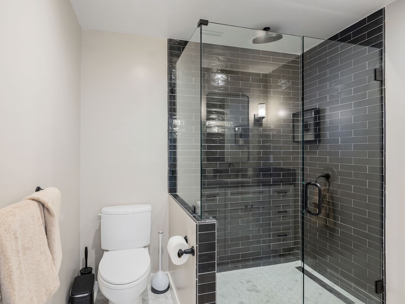 Bedroom 4 ensuite with stand up shower