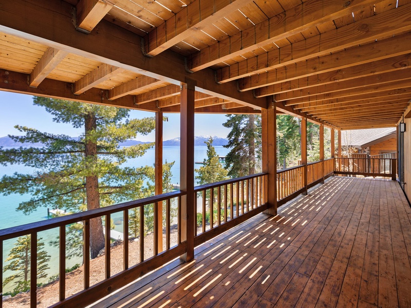 Deck access from the fourth bedroom