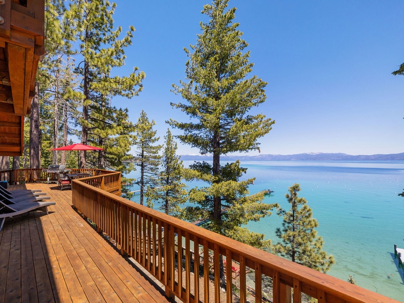 Deck off the main living area